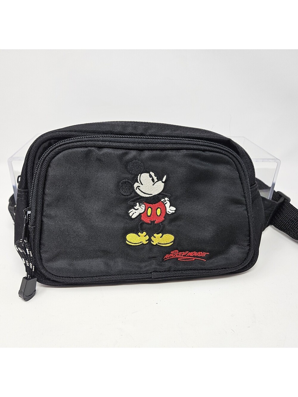 Disney Embroidered Mickey Mouse Fanny Pack Adjustable Hip Bag Vintage Classic